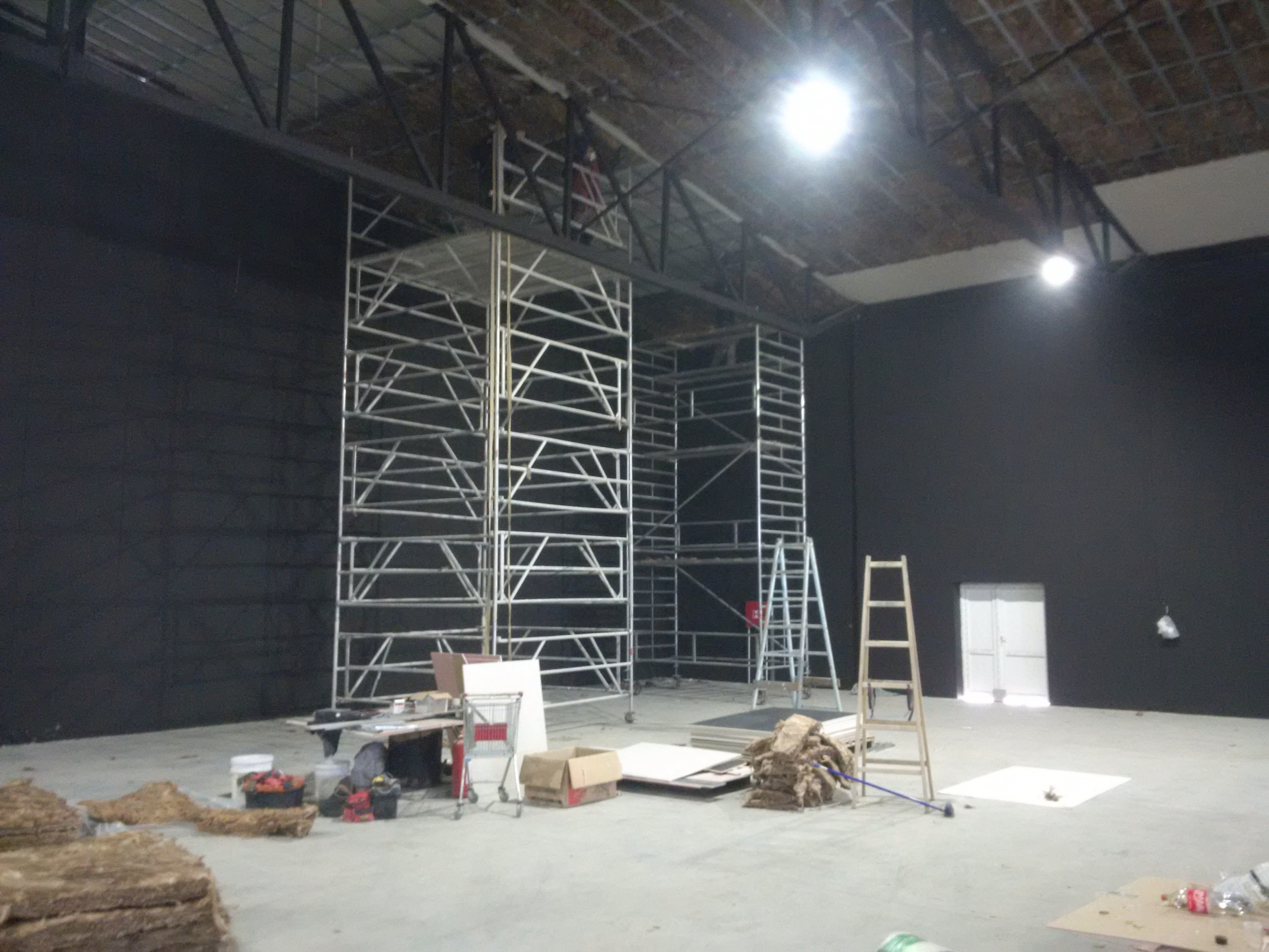 Izgradnja hale — filmski studio u Krnjači